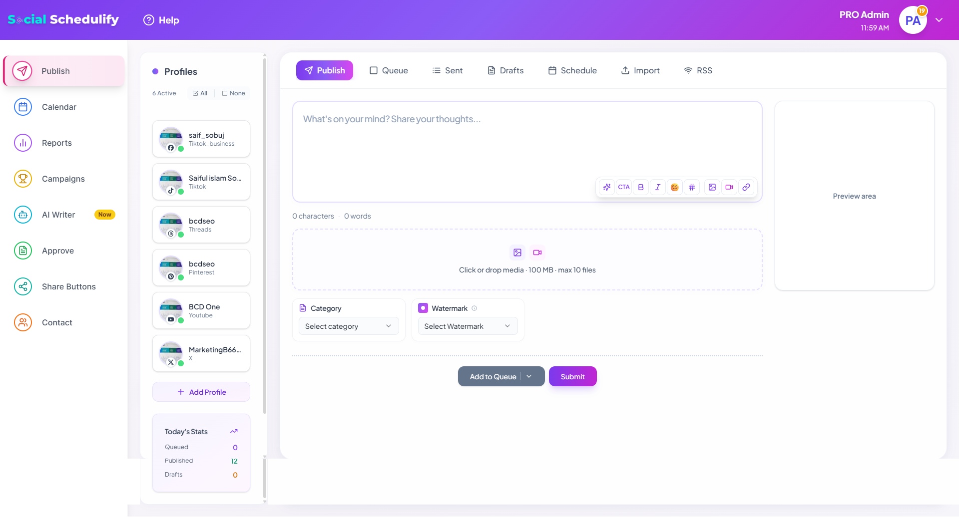 Dashboard Overview